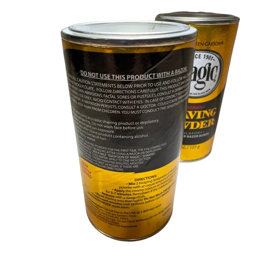 SoftSheen-Carson Magic Shaving Powder Mens 4.5oz Gold Fragrant‎ 2 Pack